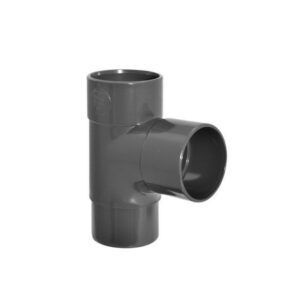 Culotte 87.3° à coller pvc ardoise GIRPI, Dév.16 cm Diam.50 mm