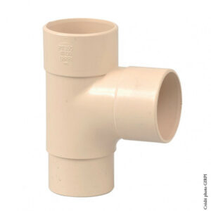 Culotte 87.3° pvc sable GIRPI, Dév.16 cm Diam.50 mm