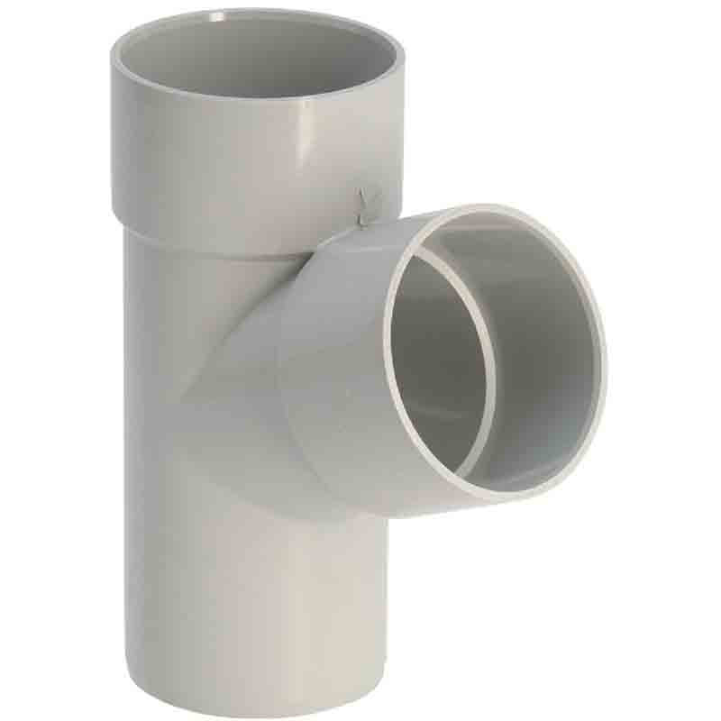 Culotte PVC 67°30 - Ø 80 mâle/femelle - gris