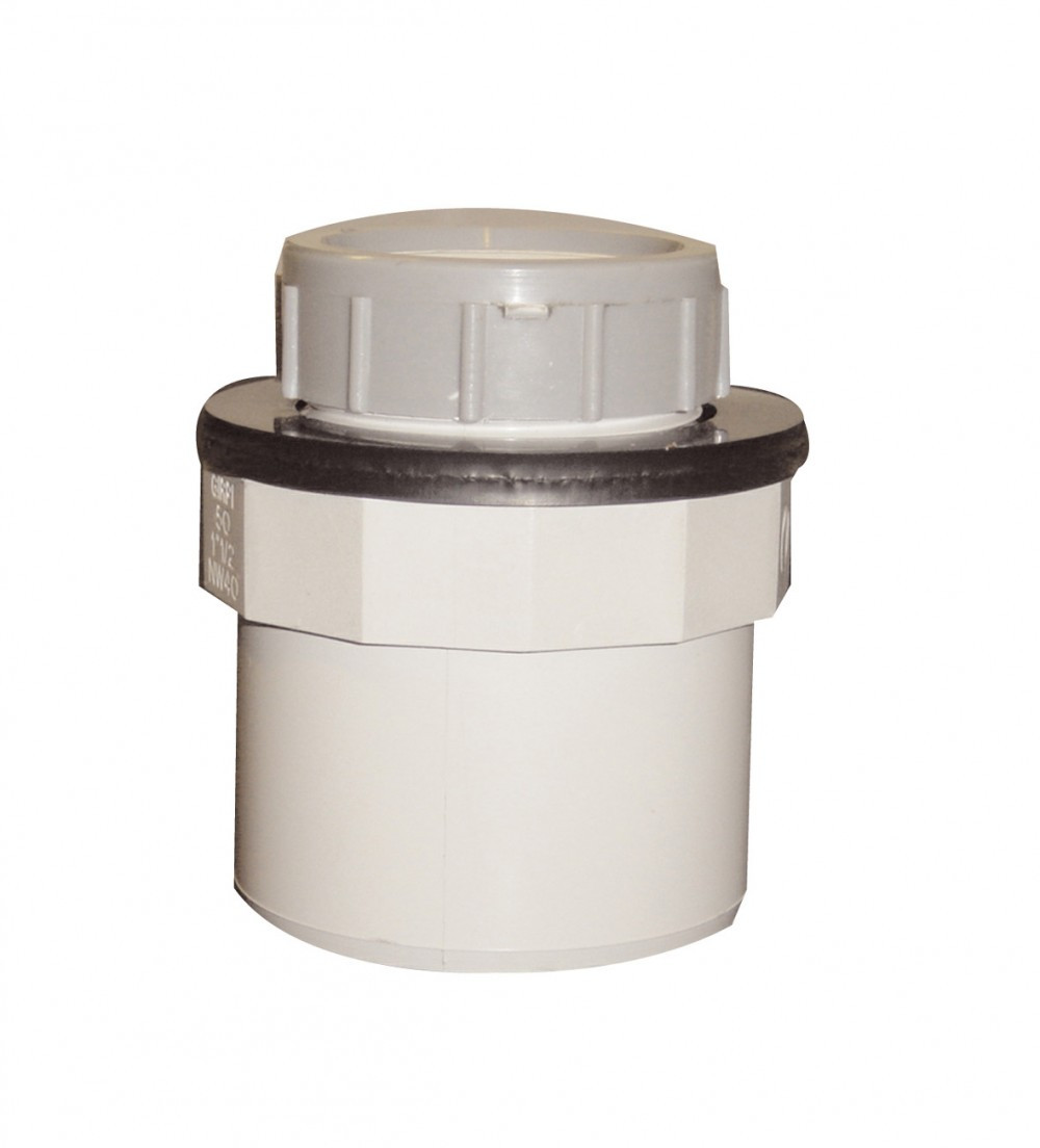 Embout de connexion pvc gris
