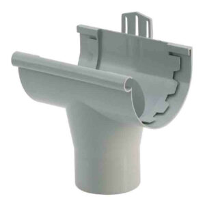 Gouttière PVC - Naissance à coller Ø 25 gris