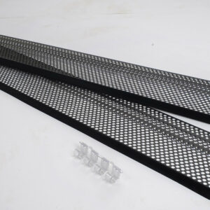 Grillage stop-feuilles et attaches noir pvc