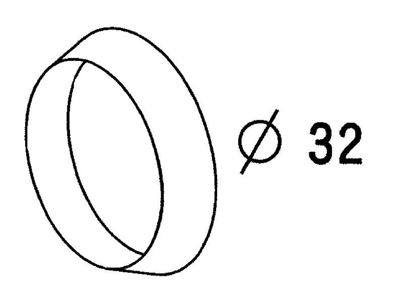 Joint conique pour tube, diam. 32 mm