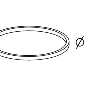 Joint de culot pour siphon, 62 x 58 x 3 mm