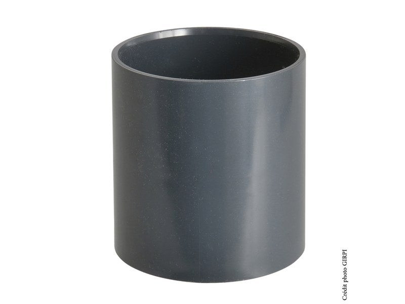 Manchon à coller pvc ardoise GIRPI, Dév.16 cm Diam.50 mm