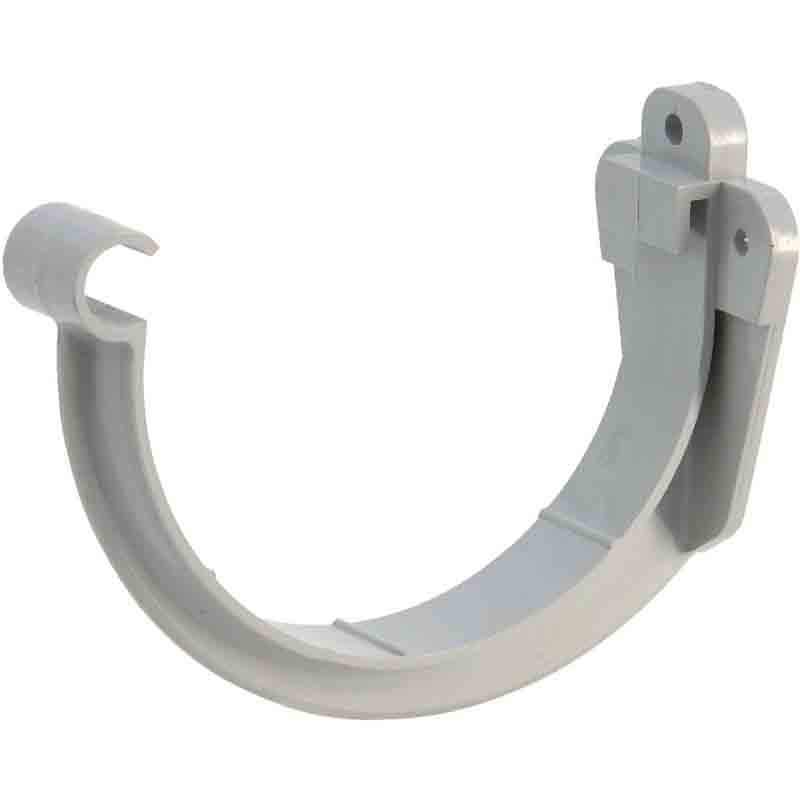Support de gouttière 1/2 ronde - gris