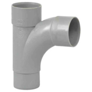 Té d'évacuation pied de biche à 87°30 mâle/femelle Ø 40 mm