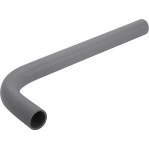 Tube coudé pour sortie de lavabo en pvc à coller, femelle / femelle, D.40
