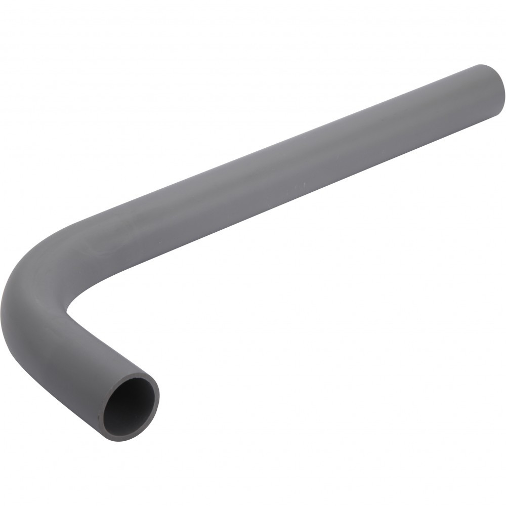 Tube coudé pour sortie de lavabo en pvc à coller, femelle / femelle, D.40