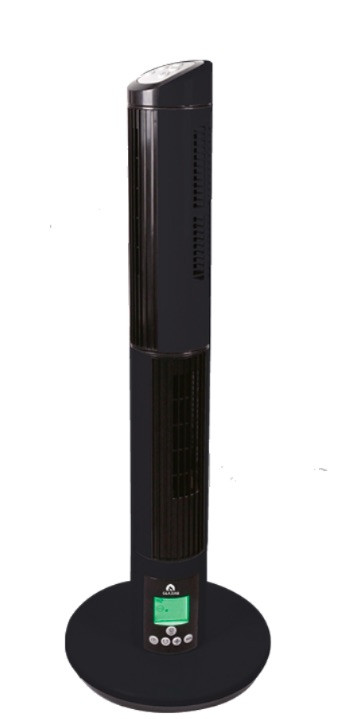 Ventilateur colonne Total 2 Noir - 25W - 2 turbines 500m3h - Noir