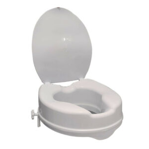 Rehausse WC avec couvercle à fixer, plastique