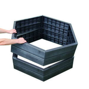 Kit 2 carrés potager ERGO avec 2 extensions - héxagone