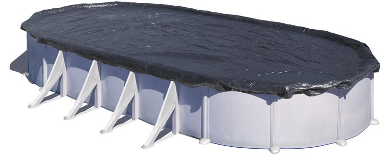 Bâche hiver 180g /m² pour piscine 5 x 3m