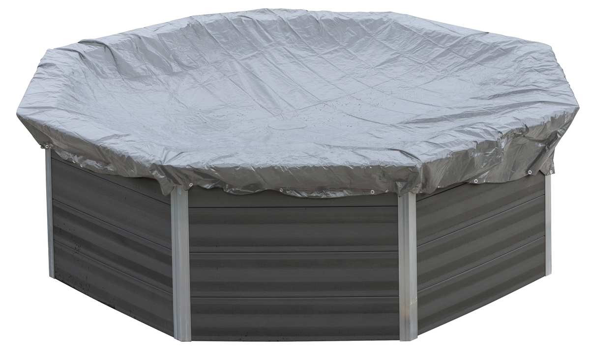 Bâche hiver 580g/m² pour piscines composites carrée 3,26m x 3,26m