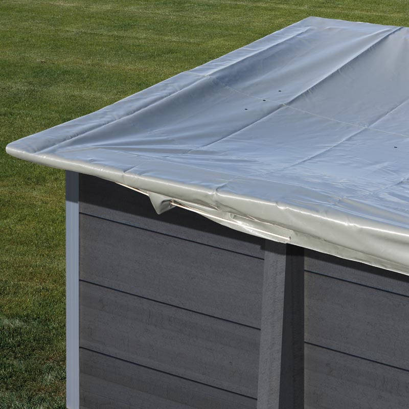 Bâche hiver 580g/m² pour piscines composites rectangulaire 4,66m x 3,26m