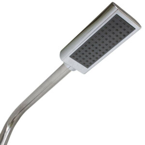Douche de jardin en acier inoxydable avec lave-pied