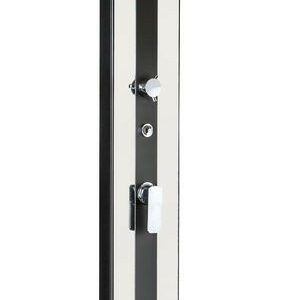 Douche solaire carrée d'extérieur en aluminium Premium avec sprayers - 20x11x215 cm - 38 l