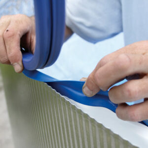 Liner uni bleu pour piscine 5 x 3,50m x H: 1,20m- 40/100e - Jonc d'accroche
