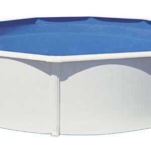 Piscine ronde acier Ø3,20m x H: 1,22m - Gris anthracite - Filtration à sable
