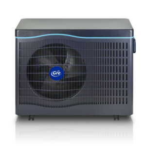Pompe à chaleur pour piscine – 7 kW – Jusqu’à 45 m³ – Inverter connectée – Montage extérieur – Gris foncé