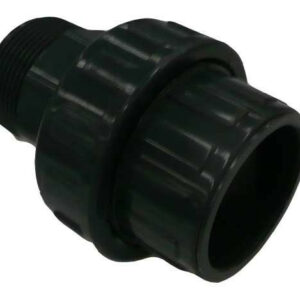 Raccord PVC en 3 parties Ø50 macho 1" 1/2 PN16