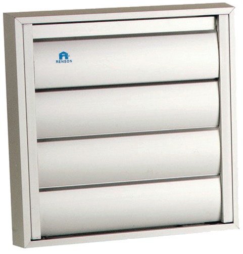 Grille de hotte 210 x 210 mm aluminium blanc RAL9010 RENSON 9071