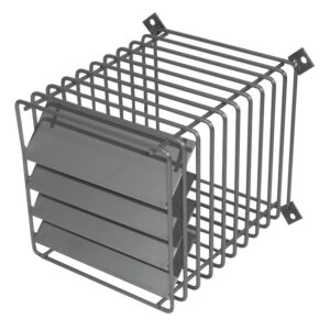 Grille de protection terminal horizontal avec déflecteur inox 80/125 et 60/100 UBBINK 200201