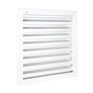 Grille de ventilation 200 x 200 mm aluminium blanc RAL9010 RENSON 411226