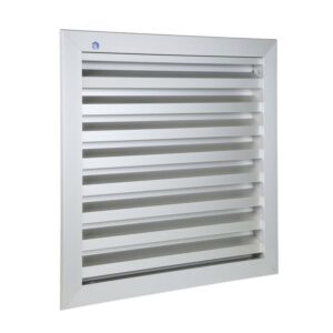 Grille de ventilation 300 x 300 mm aluminium gris RENSON 41133
