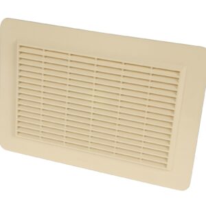 Grille de ventilation en applique rectangulaire pour façades type 200 cm² sable NICOLL 1GAPM2