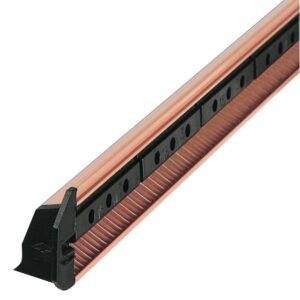 Grille extérieure auto-réglable hauteur 35 mm longueur 475 mm brun RAL1247 RENSON 00471303