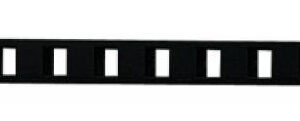 Grille glissière 375 x 22 mm noir RENSON 17373
