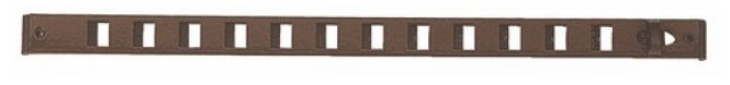 Grille glissière 475 x 22 mm brun RENSON 00485303