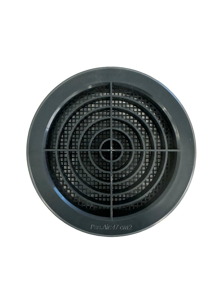 Grilles d'aeration abs verni, L.14.7 x l.14.7 cm Diam.12.5 cm