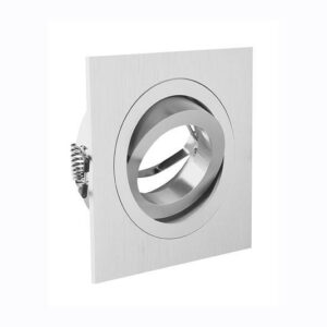 Spot de plafond MORENA orientable - encastrable - aluminium - NOIR - 9 x 9 cm