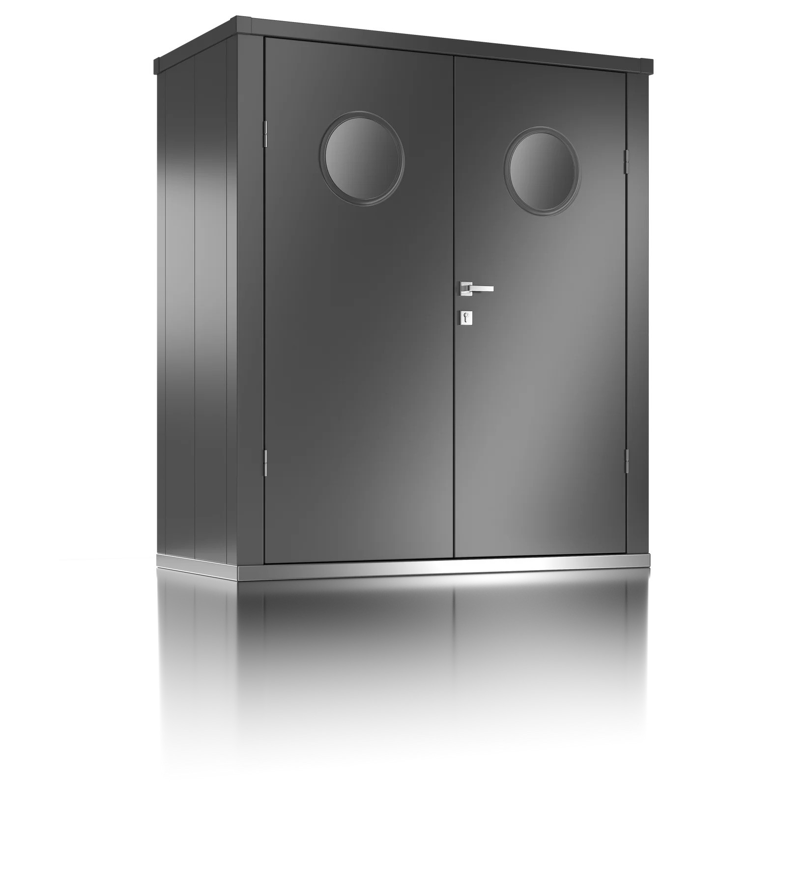 Armoire à outils avec hublots - taille L - Anthracite - 170 x 84 x 194 - acier