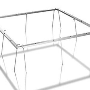 Cadre de sol avec seuil de porte pour l'abri de jardin - taille M - 190x190 cm - Aluminium