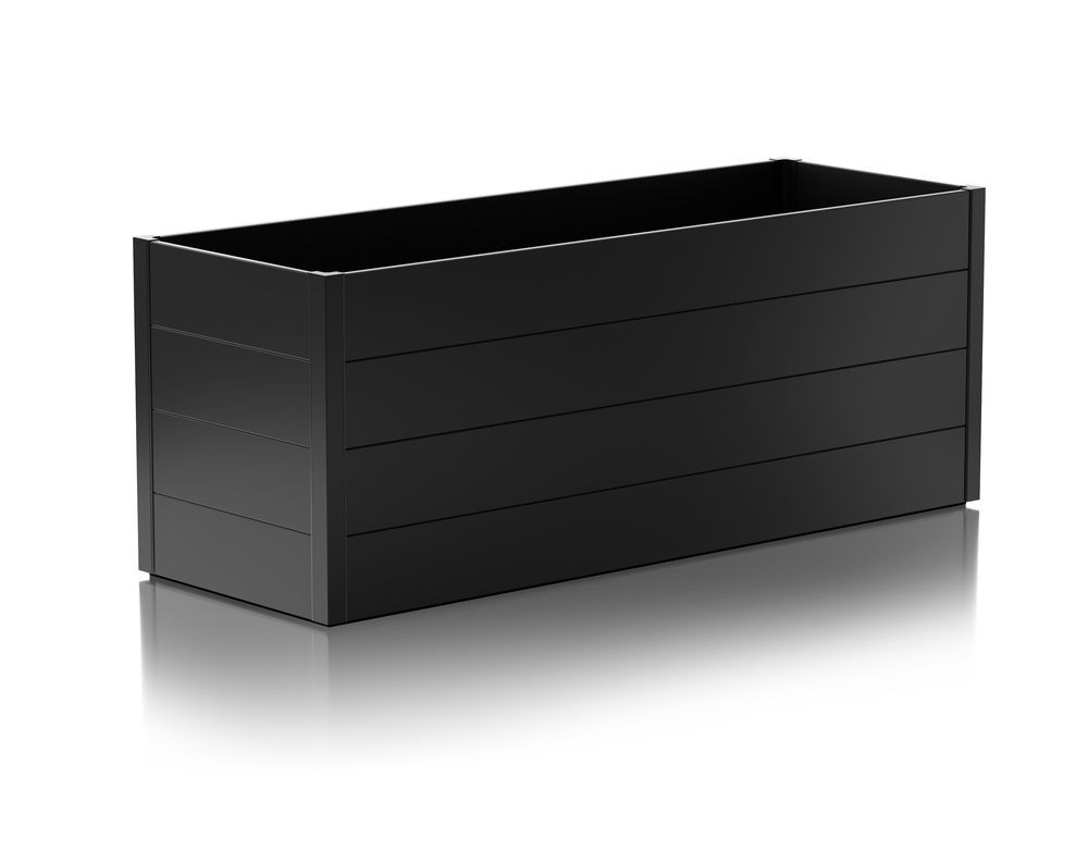 Jardinière surélevée - taille L - Anthracite - 200x70x76 - acier