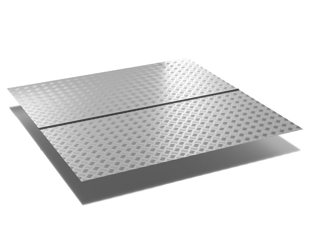 Plaque de sol pour abri de jardin - taille M - 180x180 - Aluminium strié