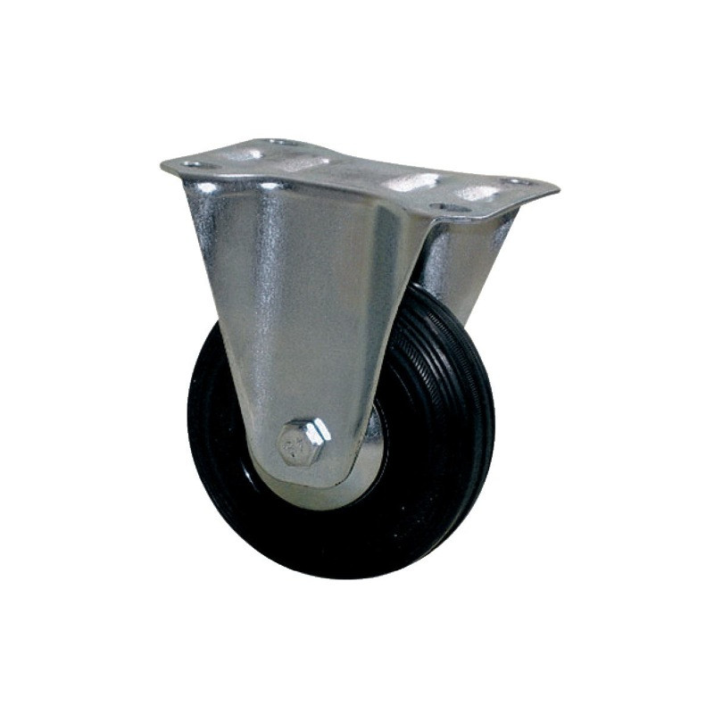 Roulette Port-roll Manutal fixe 85 x Ø 65 mm - Portée 65 Kg