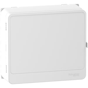 Habillage + porte Styl blanc RESI9 13 modules pour panneau de contrôle et bloc de commande SCHNEIDER ELECTRIC R9H13418
