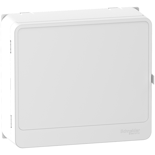 Habillage + porte Styl blanc RESI9 13 modules pour panneau de contrôle et bloc de commande SCHNEIDER ELECTRIC R9H13418