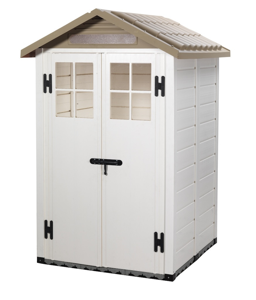 Abri de Jardin EVO 120 - 1,97 m² - Résine et Toit ABS - Avec Plancher