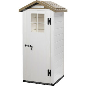 Abri de Jardin EVO 80 - 0,93 m² - Résine et Toit ABS - Avec Plancher