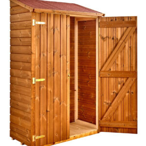 Abri Mural Multi-Usages 0,83 m² - Bois Thermochauffé - Feutre Bitumé - Avec Plancher