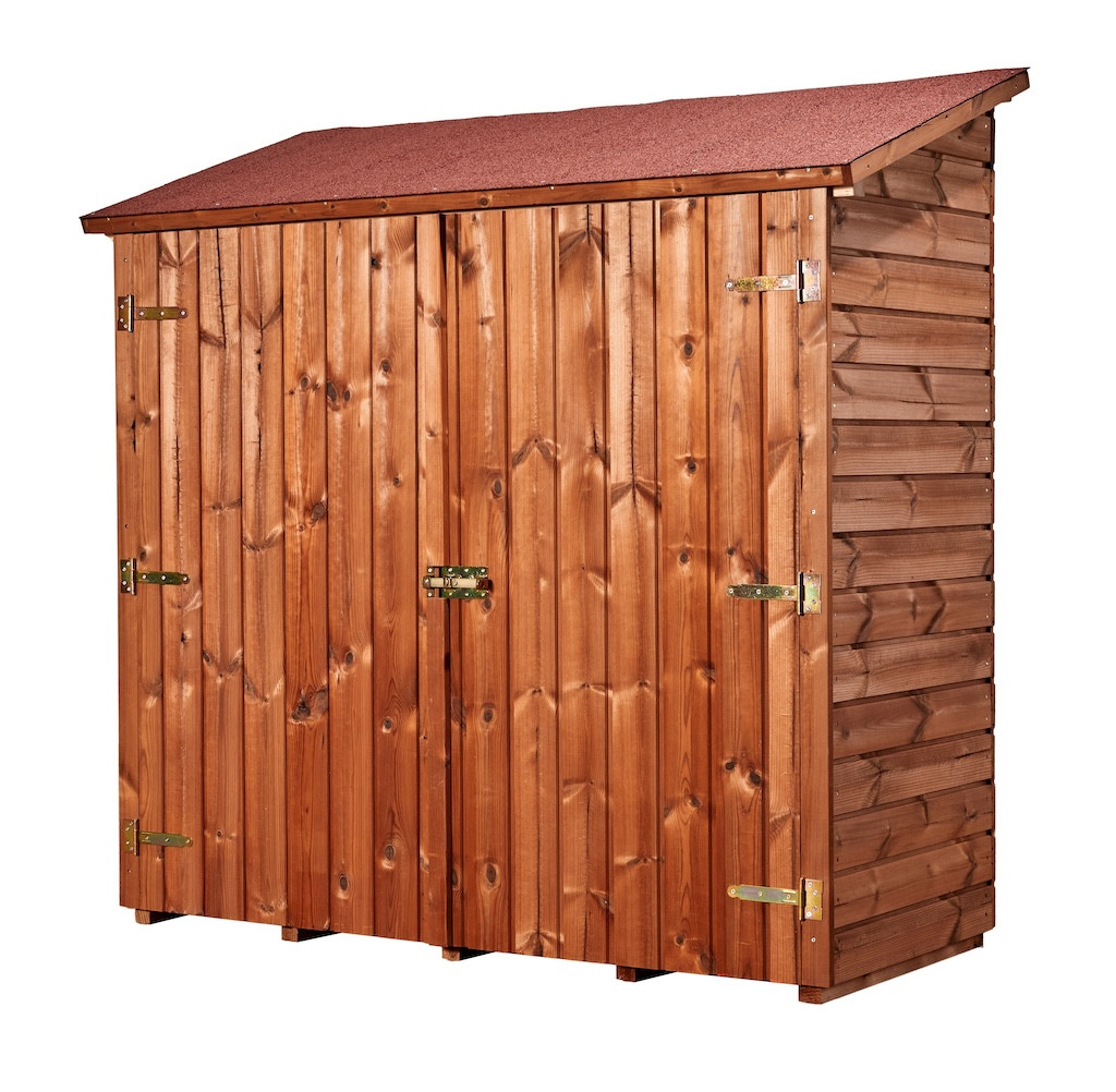 Abri Mural Multi-Usages 1,34 m² - Bois Thermochauffé - Feutre Bitumé - Avec Plancher