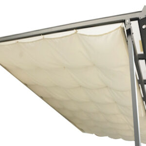 Rideau d'ombrage pour toit terasse 2,85 x 4,25 m - 12,11 m2