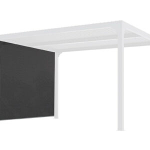 Rideau latéral gris pour pergola bioclimatique PER 3630 BI et PER 2430 BI - 3 m