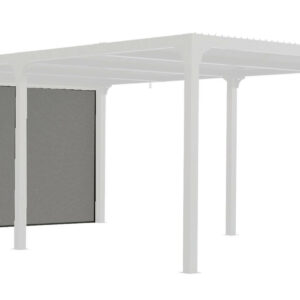 Rideau latéral gris pour pergola bioclimatique PER 3630 BI et PER 3660 BI - 3,60 m