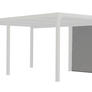 Rideau pour 1/2 côté 5,98 m pour pergola bioclimatique PER 3660 BI - couleur gris